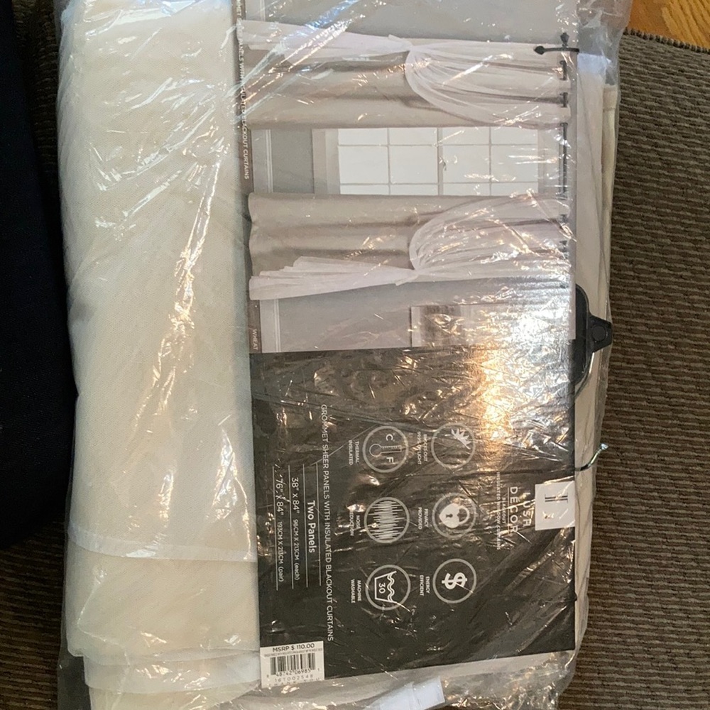 Lush decor blackout insulated window curtains